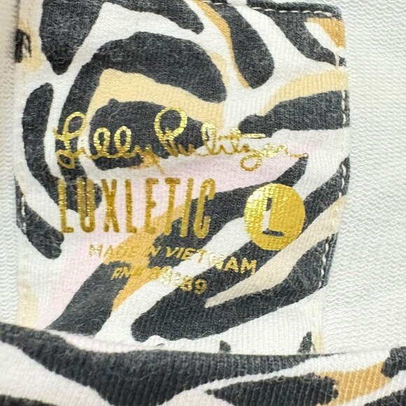 Lilly Pulitzer Luxletic Blythe pullover Onyx Can You Zee Me Luxletic Large - Picture 9 of 9
